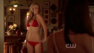 Laura Vandervoort Supergirl in Bikini on Smallville s07e03