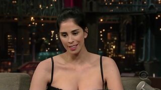 Sarah Silverman in hot dress on the Late Show