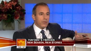 Hayden Panettiere on a couple talk shows