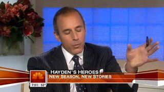 Hayden Panettiere on a couple talk shows