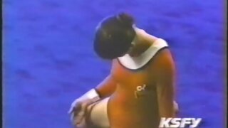 Stephanie Zimbalist doing gymnastics from The Golden Moment: An Olympic Love Story