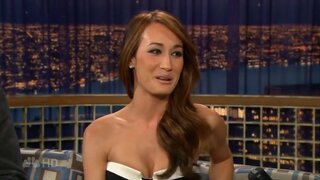 Maggie Q on Late Night