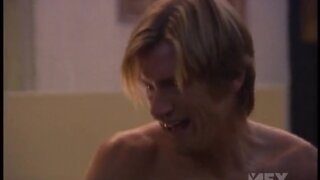 Gina Gershon showing much Cleavage in Rescue Me S04E09