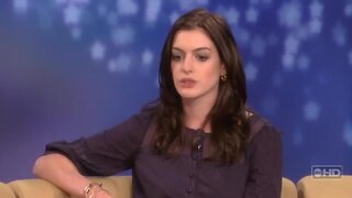 Anne Hathaway leggy Interview on The View