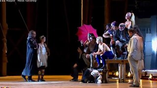 Eva Mayer Naked on stage from Mein Nestroy