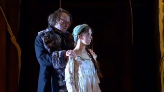 Eva Mayer Naked on stage from Mein Nestroy