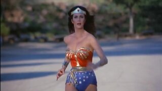 Lynda Carter (Wonder Woman) Huge Bouncing Breasts Slomo
