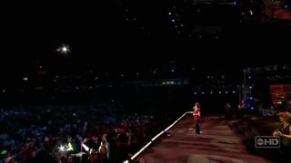 Kelly Clarkson performing at CMA music festival