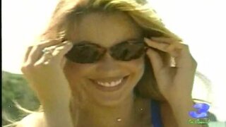 Sofia Vergara blue swimsuit video
