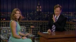 Jessica Biel on Late Night with Conan OBrien