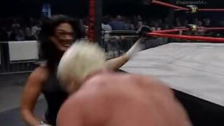 Miss Traci Brooks (TNA) pants pulled down, ass revealed