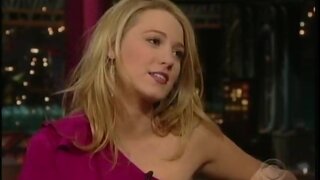 Blake Lively Awesome Legs on Letterman