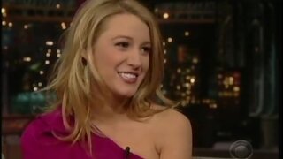 Blake Lively Awesome Legs on Letterman