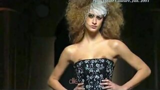 Fashion models on the runway Exposing themselves