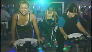 Claudia Molina Shaking Boobs and Sweating
