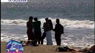 Veronica Del Castillo Beach Paparazzi video