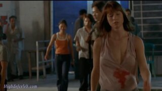 Meredith Monroe Boobs A Bouncin from Vampires The Turning