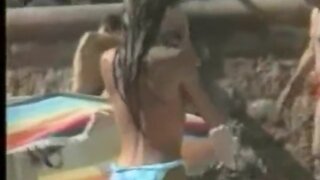 Alizee Topless on the beach