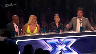 Britney Spears Cleavage on X Factor USA