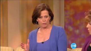 Sigourney Weaver kicking up her heels on The View
