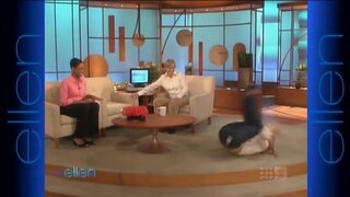 Pamela Anderson incredible high heel close up on Ellen
