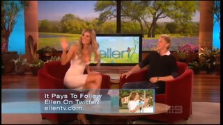 Marissa Miller Leggy n Busty in tight skirt on Ellen