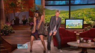 Halle Berry dancing in high heels on Ellen