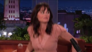 Robin Tunney Upskirt Panty Shot on Tonight Show w Conan OBrien
