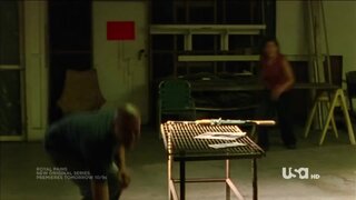 Gabrielle Anwar Upskirt and Pokies in Burn Notice s1e09 Hard Bargain