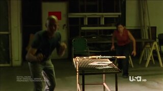 Gabrielle Anwar Upskirt and Pokies in Burn Notice s1e09 Hard Bargain