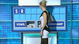 Rachel Riley sexy bum on Countdown