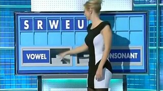 Rachel Riley sexy bum on Countdown