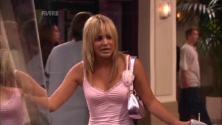 Kaley Cuoco Pokies and Cleavage on 8 Simple Rules