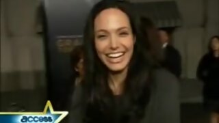 Angelina Jolie at Gran Torino Premiere on Access Hollywood