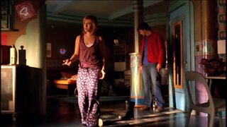 Allison Mack Slight Cleavage on Smallville