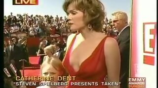 Catherine Dent Braless Cleavage from Countdown to the Emmys