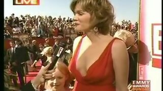 Catherine Dent Braless Cleavage from Countdown to the Emmys