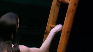 Sina-Valeska Jung Naked from the side and holding her boobs