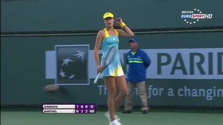 Ana Ivanovic Slight Pokies at WTA