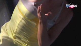 Maria Sharapova Downtops and Upskirt at WTA