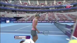 Maria Sharapova Downtop and Upskirt at WTA