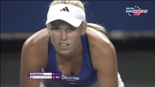 Caroline Wozniacki Slight Downtops at WTA