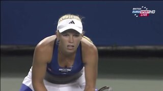 Caroline Wozniacki Slight Downtops at WTA