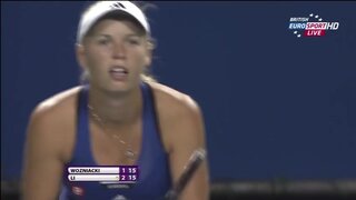 Caroline Wozniacki Slight Downtops at WTA