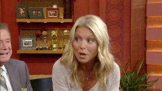 Kelly Ripa Upskirt on Regis and Kelly