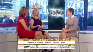 Emma Watson Upskirt on the Today Show