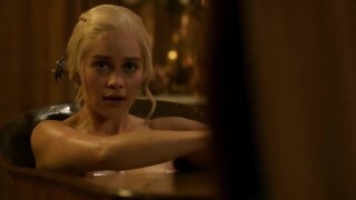 Emilia Clarke Nude on Game of Thrones s03e08