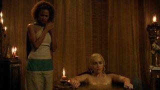Emilia Clarke Nude on Game of Thrones s03e08