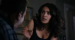 Salma Hayek Cleavage in Here Comes the Boom