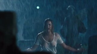 Abbie Cornish in See-Through Wet T-Shirt in Seven Psychopaths